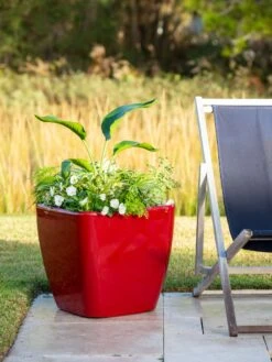 Viva Square Self-Watering Rolling Planter, 20" Diameter, Set Of 2 -Green Leaf Tools & Supplies Sales Store 3 4 crop 8612930 0035 tif