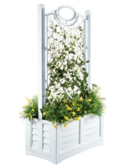 Separate Flower Box With Trellis -Green Leaf Tools & Supplies Sales Store 3 4 crop 8613626 14V