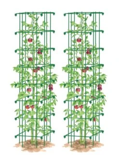 Tomato Towers, Set Of 2 -Green Leaf Tools & Supplies Sales Store 8587041 0006 GRN tif