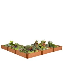 L-Shaped Composite Raised Bed, 12'x12' With 1" Boards -Green Leaf Tools & Supplies Sales Store 8588254 04v