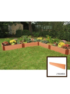 Classic Sienna Raised Garden Bed "L" Shaped With 2" Boards -Green Leaf Tools & Supplies Sales Store 8588255 01v sienna composite raised garden bed 2 inch l shaped