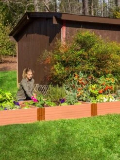 Classic Sienna Composite Raised Bed, 11" High With 2" Board 11 Classic Sienna Composite Raised Bed, 11" High With 2" Board -Green Leaf Tools & Supplies Sales Store 8588267 03V tif