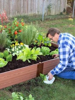 Composite Raised Bed With 1" Boards, 11" -Green Leaf Tools & Supplies Sales Store 8588274 02V tif