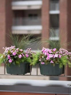 Self-Watering Saddle Railing Planter, 16" -Green Leaf Tools & Supplies Sales Store 8592175GR 2430 tif