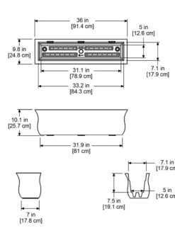 Valencia Window Box, 3' 9 Valencia Window Box, 3' -Green Leaf Tools & Supplies Sales Store 8596436 18V tif