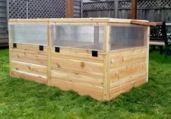 Garden In A Box Cedar Raised Bed With Greenhouse, 3' X 6' -Green Leaf Tools & Supplies Sales Store 8597082 05V tif