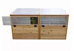 Garden In A Box Cedar Raised Bed With Greenhouse, 3' X 6' -Green Leaf Tools & Supplies Sales Store 8597082 06V tif