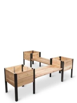 Elevated Cedar Planter Bench Kit, Natural, 90" -Green Leaf Tools & Supplies Sales Store 8597992 10056 tif