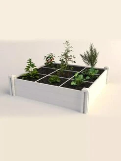Raised Garden Bed With Grow Grid, 4' X 4' -Green Leaf Tools & Supplies Sales Store 8599291 02V
