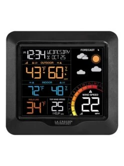 La Crosse Color Wind Speed Weather Station -Green Leaf Tools & Supplies Sales Store 8599464 01v
