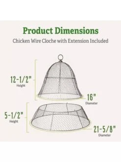 Chicken Wire Cloche With Extension -Green Leaf Tools & Supplies Sales Store 8600116 1