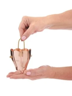 Crocus Pure Copper Rain Chain, 8.5' -Green Leaf Tools & Supplies Sales Store 8600207 01v