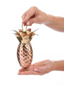 Pineapple Pure Copper Rain Chain, 8.5' -Green Leaf Tools & Supplies Sales Store 8600210 03v