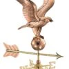 Eagle Garden Copper Weathervane With Pole