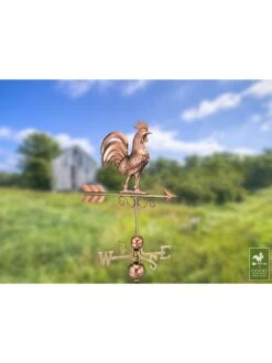 Bantam Rooster Copper Weathervane -Green Leaf Tools & Supplies Sales Store 8600280 04v