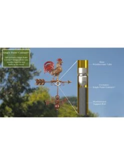 Bantam Rooster Copper Weathervane -Green Leaf Tools & Supplies Sales Store 8600280 07v
