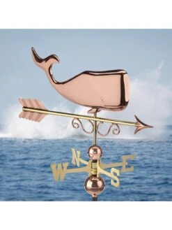 Save The Whales™ Copper Weathervane