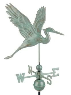Graceful Blue Heron Copper Weathervane -Green Leaf Tools & Supplies Sales Store 8600374 05v graceful blue heron weathervane blue verde