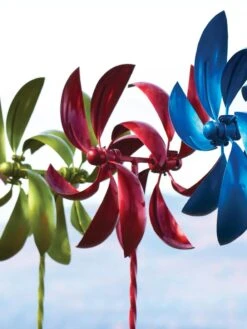 Feather Staked Wind Spinner, 22" -Green Leaf Tools & Supplies Sales Store 8600480 01V tif