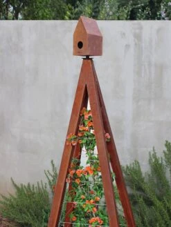 Bird Bungalow + Akoris Garden Tuteur Sr. -Green Leaf Tools & Supplies Sales Store 8600538 06v bird bungallow akoris garden tuteur oxide