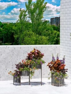 Galvanized Grow Bag Planter 12" -Green Leaf Tools & Supplies Sales Store 8609180 0344 tif