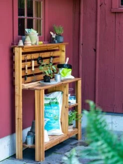 Gardener’s Supply Tall Cedar Potting Bench 8 Gardener’s Supply Tall Cedar Potting Bench -Green Leaf Tools & Supplies Sales Store 8609185 0564 tif
