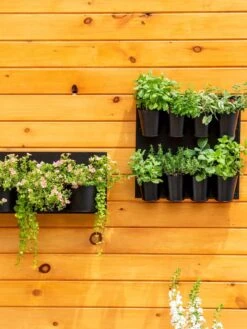8 Pot Metal Wall Planter -Green Leaf Tools & Supplies Sales Store 8609195 6250 tif