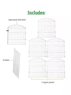 6 Panel Critter Fence With Gate -Green Leaf Tools & Supplies Sales Store 8609844 includes GSC