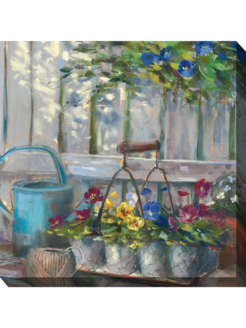 Pansy Basket Outdoor Wall Art 2 Pansy Basket Outdoor Wall Art - Image 2