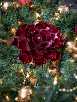 Desert Steel Ruby Rose Succulent Sculpture, Small -Green Leaf Tools & Supplies Sales Store 8610767 02v