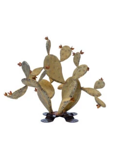Desert Steel Prickly Pear Cactus Sculpture, Redondo -Green Leaf Tools & Supplies Sales Store 8610768 04v