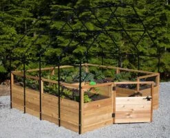 Garden In A Box With Greenhouse, 8' X 8' -Green Leaf Tools & Supplies Sales Store 8611033 03V jpg
