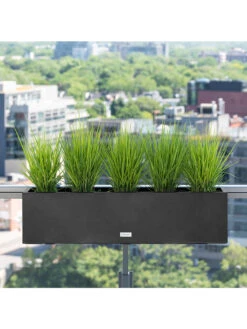 Veradek Metallic Series Railing Planters -Green Leaf Tools & Supplies Sales Store 8611610 05v