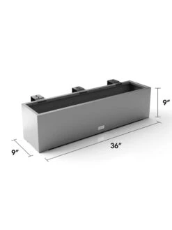 Veradek Metallic Series Railing Planters -Green Leaf Tools & Supplies Sales Store 8611610 19v