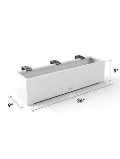 Veradek Metallic Series Railing Planters -Green Leaf Tools & Supplies Sales Store 8611610 28v