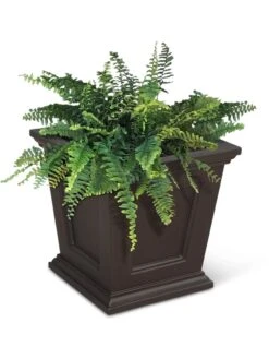 Fairfield Self-Watering Square Planter, 16” X 16” -Green Leaf Tools & Supplies Sales Store 8611695 04V tif