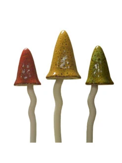 Potting Shed Tinkling Toadstool Sculptures, Set Of 3 -Green Leaf Tools & Supplies Sales Store 8611730 au 02v potting shed tinkling toadstool sculptures set of 3 autumn