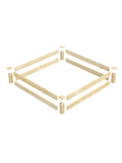 Pine Raised Garden Beds, 4'x4' -Green Leaf Tools & Supplies Sales Store 8612249 01v