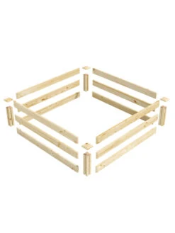 Pine Raised Garden Beds, 4'x4' -Green Leaf Tools & Supplies Sales Store 8612250 01v