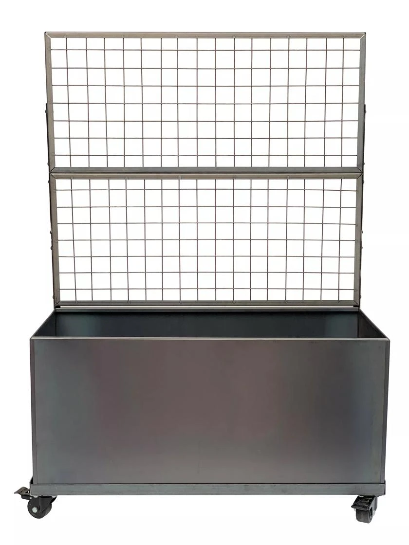 Nice Corten Trough Planters With Trellis 3 Nice Corten Trough Planters With Trellis - Image 3