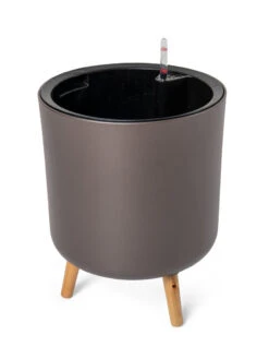 Ava Self-Watering Round Planter -Green Leaf Tools & Supplies Sales Store 8612692 298 ava self watering round planter coffee