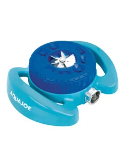 Aqua Joe® AJ-TSSBM Indestructible 9-Pattern Metal Turret Sprinkler -Green Leaf Tools & Supplies Sales Store 8612869 02v