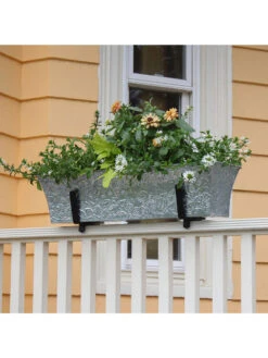 Achla Designs Handrail Flowerbox Bracket Kit For Rail -Green Leaf Tools & Supplies Sales Store 8612883 03v