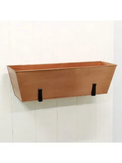 Achla Designs Plain Copper Plated Flower Box, Large -Green Leaf Tools & Supplies Sales Store 8612915 04v