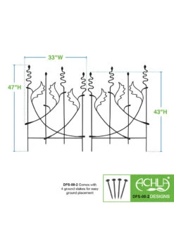 Achla Acanthus Fence Trellis -Green Leaf Tools & Supplies Sales Store 8612991 02v