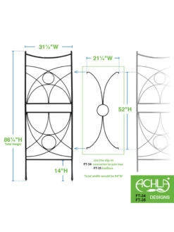 Achla Aurora Trellis Center Link -Green Leaf Tools & Supplies Sales Store 8612993 02v