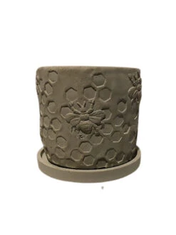 Concrete Honeycomb Bee Planter -Green Leaf Tools & Supplies Sales Store 8613044 01v