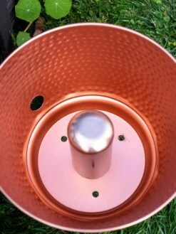 Hammered Copper Hose Pot With Lid -Green Leaf Tools & Supplies Sales Store 8613311 0022