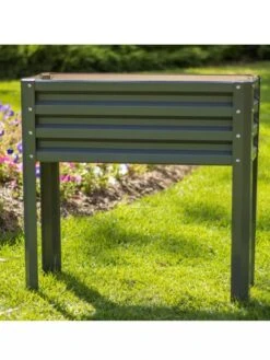Metal Double Height Raised Garden Bed -Green Leaf Tools & Supplies Sales Store 8613688 06V 3 4