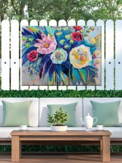Floral Array Outdoor Wall Art